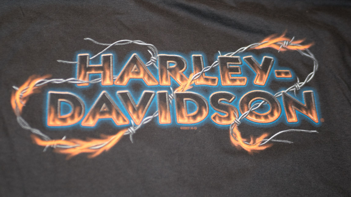 SuperHi Las Vegas Harley-Davidson Escape from Alactraz Long Sleeve Shirt Size Medium